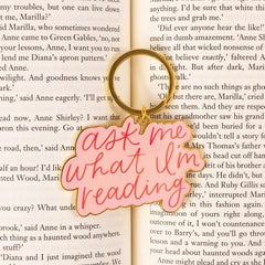 Ask Me What I'm Reading Keychain