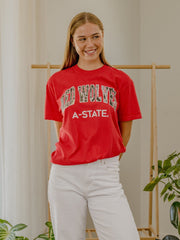 ASU Red Wolves Camo Filled Gault Red Tee