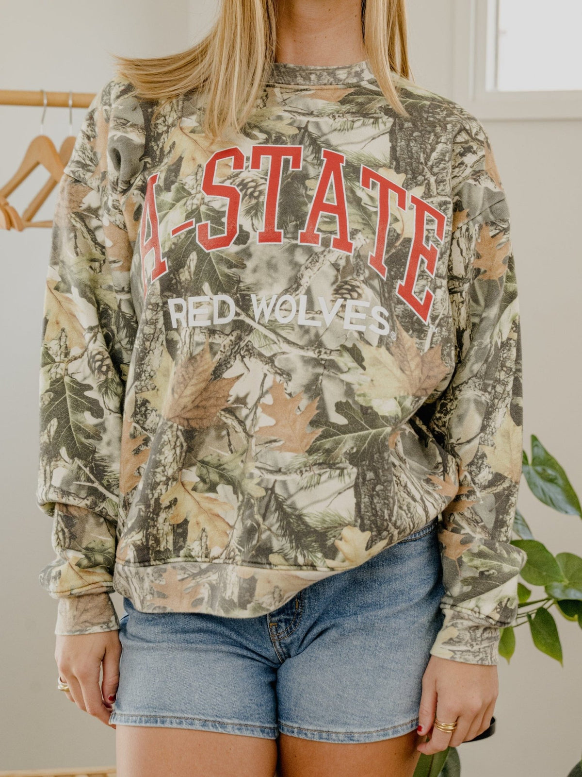 ASU Red Wolves Filled Gault Camouflage Sweatshirt