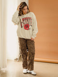 ASU Red Wolves Helmet Fade Sand Thrifted Sweatshirt