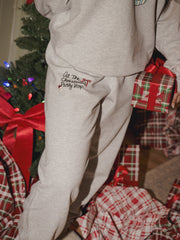 At The Christmas Party Hop Ash Gray Sweatpants