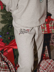 At The Christmas Party Hop Ash Gray Sweatpants