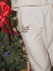 At The Christmas Party Hop White Sweatpants