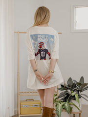 Auburn Tigers Aubie's Version Off White One Size Tee