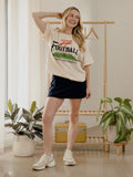 Auburn Tigers Football Field Off White Thrifted Tee