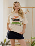 Auburn Tigers Football Field Off White Thrifted Tee