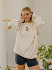 Auburn Tigers Mascot Flag Natural Sweatshirt