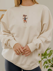 Auburn Tigers Mascot Flag Natural Sweatshirt