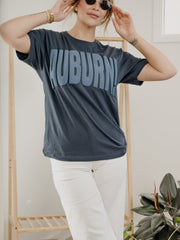 Auburn Tigers Mono Puff Ink Navy Heavyweight Tee