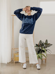 Auburn Tigers Mono Puff Ink Navy Sweatshirt