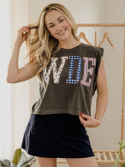 Auburn Tigers WDE Quilted Puff Ink Smoke Tank