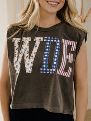 Auburn Tigers WDE Quilted Puff Ink Smoke Tank