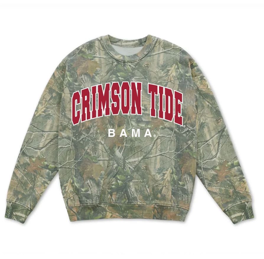 Bama Crimson Tide Filled Gault Camouflage Sweatshirt