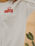 Bama Crimson Tide Lyric Puff Ink White Sweatshirt