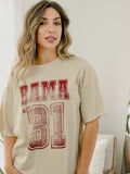 Bama Player Off White Thrifted Tee