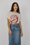 Beat Texas Horn Busters (Crimson Ink) Off White Thrifted Tee