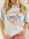Cape Cod Hydrangea Blue Comfort Colors Tee