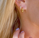 Capri Gold Twist Hoops