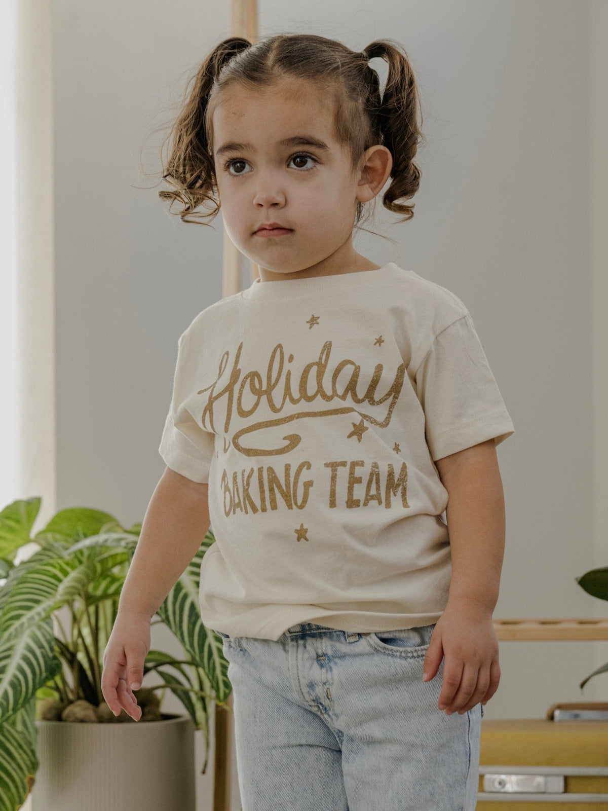Children's Holiday Baking Team Natural Tee
