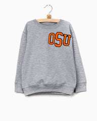 Children's OSU Chenille Patch Gray Sweatshirt