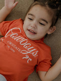 Children's OSU Cowboys Established Bows Orange Tee