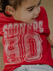 Children's OU Sooners Player Crimson Tee