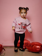 Children's Puppy Love Pink Sweatshirt