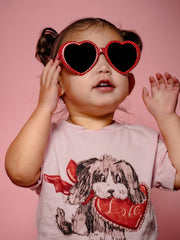 Children's Puppy Love Pink Tee