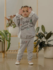 Children's Rockin Around The Christmas Tree Gray Sweatshirt