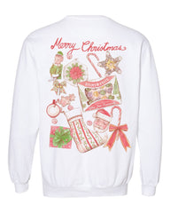 Christmas Memorabilia White Sweatshirt