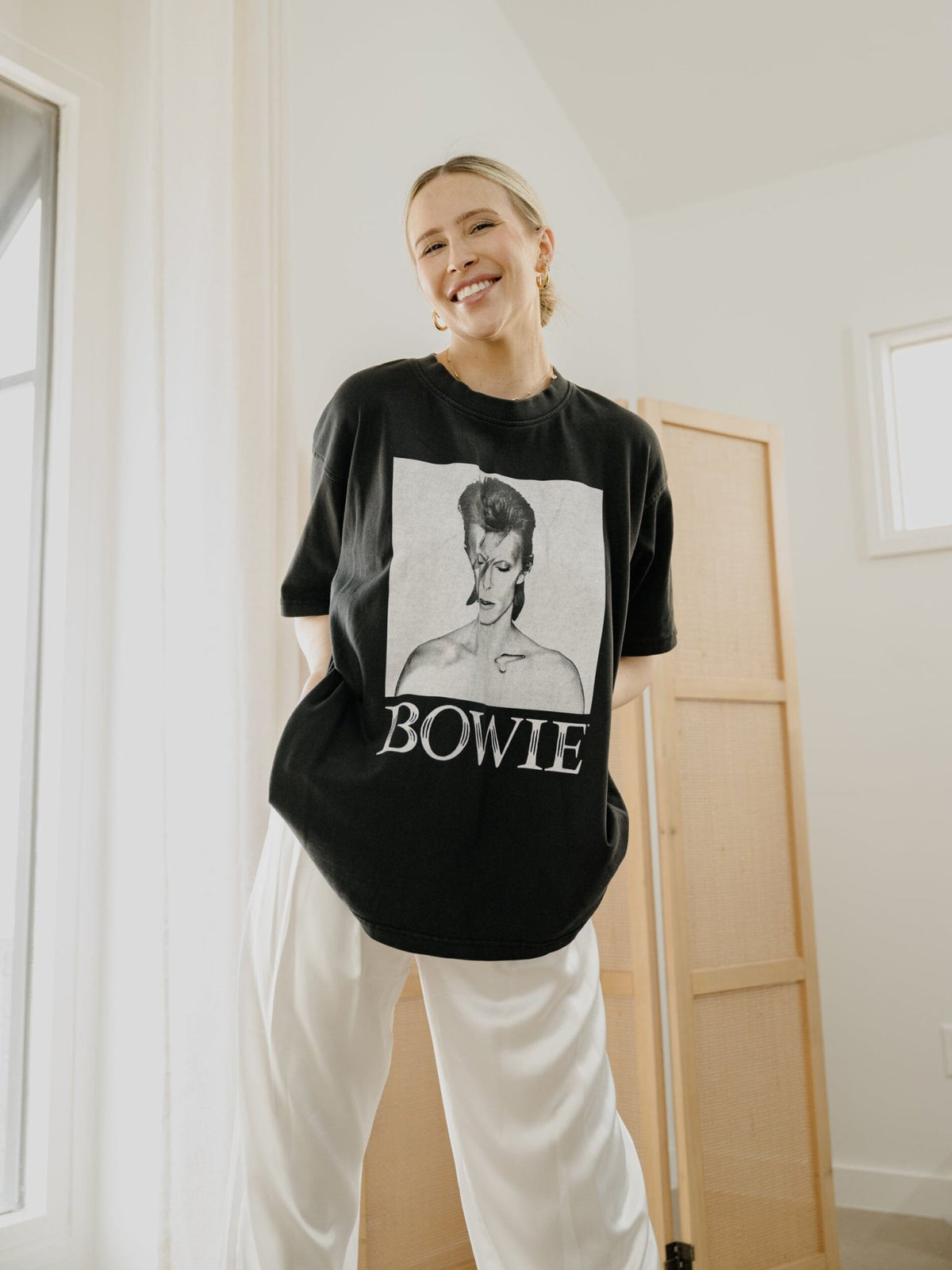 David Bowie Aladdin Sane Dither Black Hi-Dive Tee (FINAL SALE)