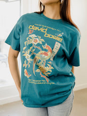 David Bowie Hong Kong Gala Blue Thrifted Distressed Tee (FINAL SALE)