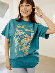 David Bowie Hong Kong Gala Blue Thrifted Distressed Tee (FINAL SALE)