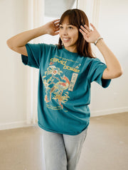 David Bowie Hong Kong Gala Blue Thrifted Distressed Tee (FINAL SALE)