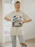 Dolly Parton All American Dolly Off White Thrifted Distressed Tee