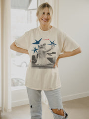 Dolly Parton All American Dolly Off White Thrifted Distressed Tee