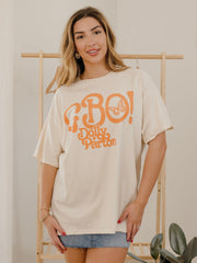 Dolly Parton GBO Butterfly Off White Thrifted Distressed Tee