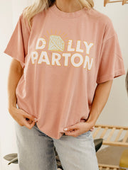 Dolly Parton Glitter Diamond Salmon Hi-Dive Tee