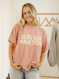 Dolly Parton Glitter Diamond Salmon Hi-Dive Tee