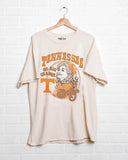 Dolly Parton Go Big Orange Scarf Off White Thrifted Tee
