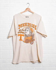 Dolly Parton Go Big Orange Scarf Off White Thrifted Tee