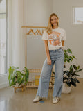 Dolly Parton Go Big Orange Scarf Vintage White Ellie Perfect Tee