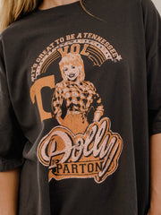 Dolly Parton Great To Be a Tennessee Vol Pepper Oversized One Size Tee