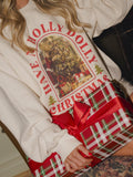 Dolly Parton Holly Dolly Christmas Natural Sweatshirt