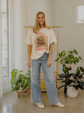Dolly Parton Holly Dolly Christmas Off White Thrifted Distressed Tee