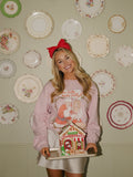 Dolly Parton I Saw Dolly Kissing Santa Pink Thrifted Sweatshirt