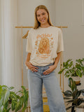 Dolly Parton It's Football Time in Tennessee Off White Thrifted Tee