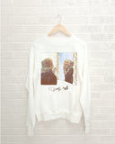 Dolly Parton Lipstick White Thrifted Sweatshirt