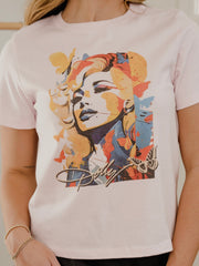 Dolly Parton Mural Pink Ellie Perfect Tee