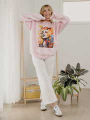 Dolly Parton Mural Pink Sweatshirt